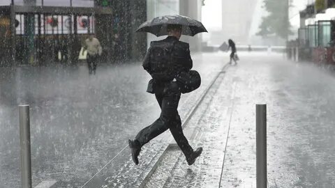 The weather is awful it started raining