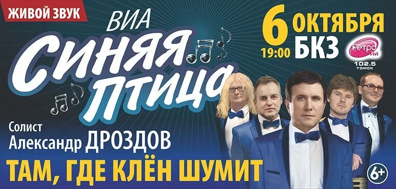 ВИА синяя птица клен. ВИА синяя птица афиша. Концерт ВИА афиша. Синяя птица там клен шумит.