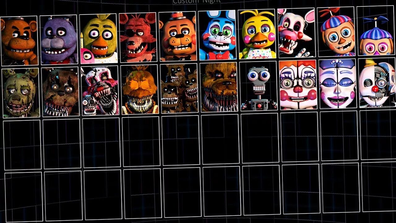 Ультимейт кастом Найт. Ультимейт кастом Найт ФНАФ 6. ФНАФ ультимейт Custom Night. Ultimate Custom Night АНИМАТРОНИКИ.