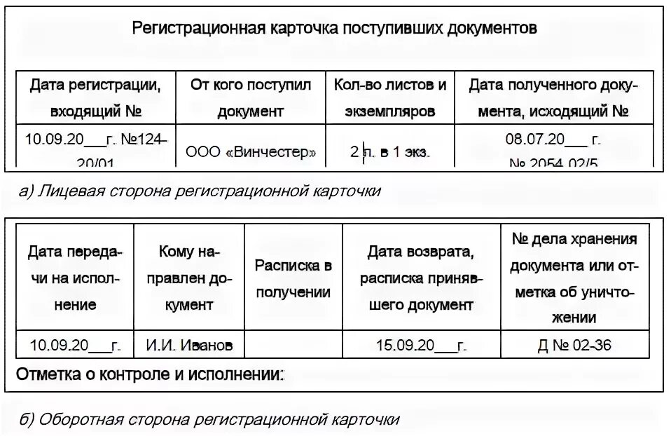 Регистрация поступление