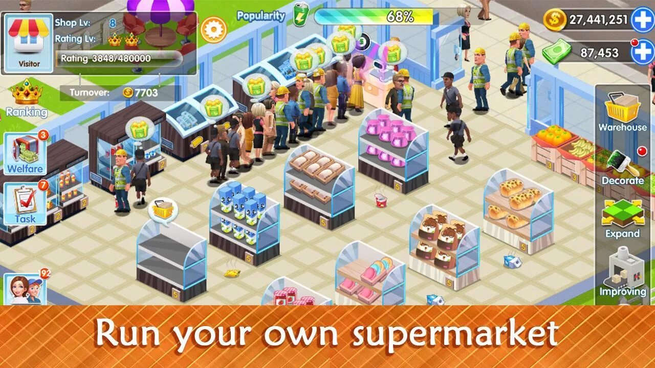 Где находятся сохранения supermarket simulator. Супермаркет Tycoon. Супермаркет симулятор. Симулятор супермаркета на андроид. My supermarket игра по сети.