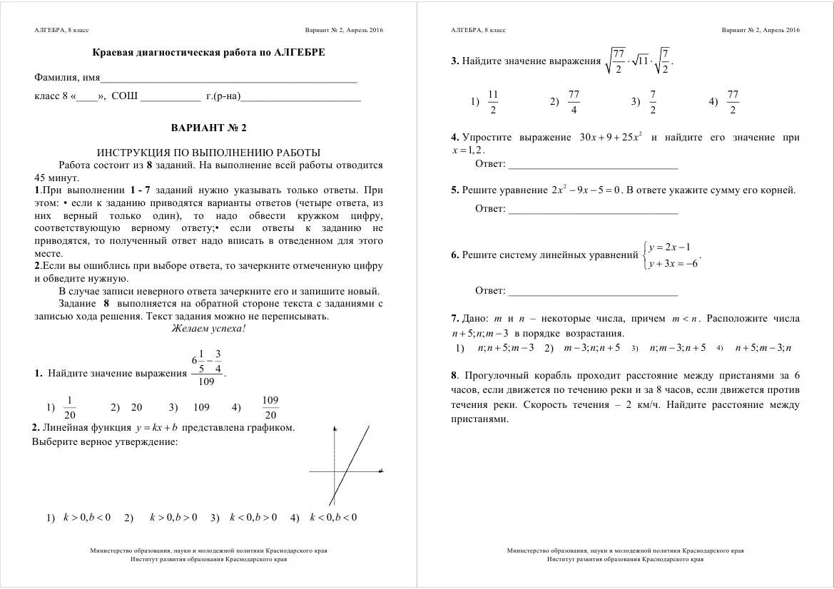 После проведения диагностической работы по истории. Краевая диагностическая работа 8 класс. КДР математика 8 класс. КДР Алгебра апрель 2016 8 класс. Краевые диагностические работы 4 класс.