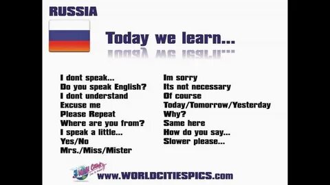 I want learn russian language