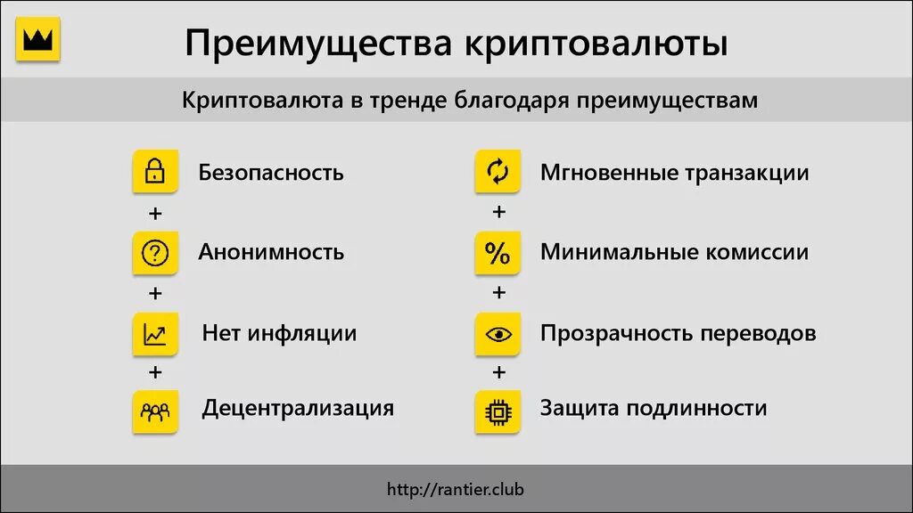 Классификация криптовалют. Преимущества криптовалют. Особенности криптовалюты. Особенности цифровой валюты. Безопасность в криптовалюте.