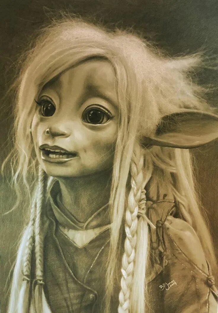 Гелфлинги. Эльф рисунок. Dark Crystal Art. Тоби Фрауд.