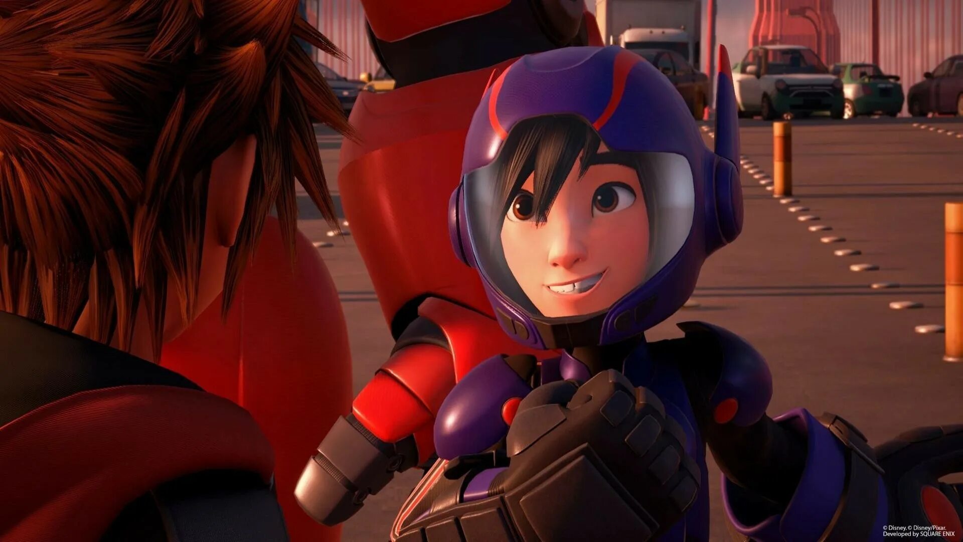 Big 3 some. Kingdom hearts iii. kingdom hearts iii big hero. кингдом хартс 3 город героев. город героев трейлер.