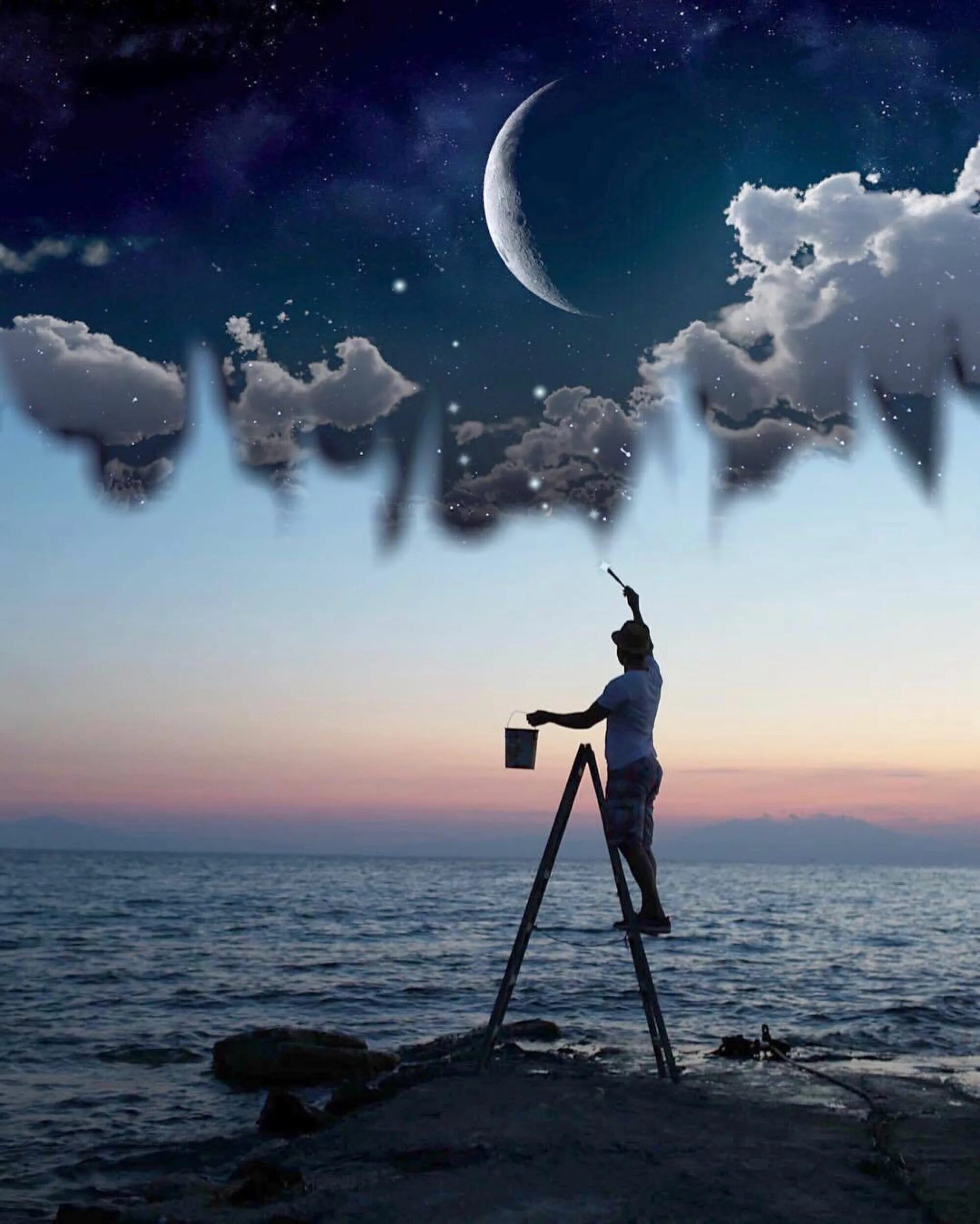 Навстречу ночи. Нежный поцелуй на ночь. Влюбленные ночью. Двое в ночном городе. Навстречу ночи.