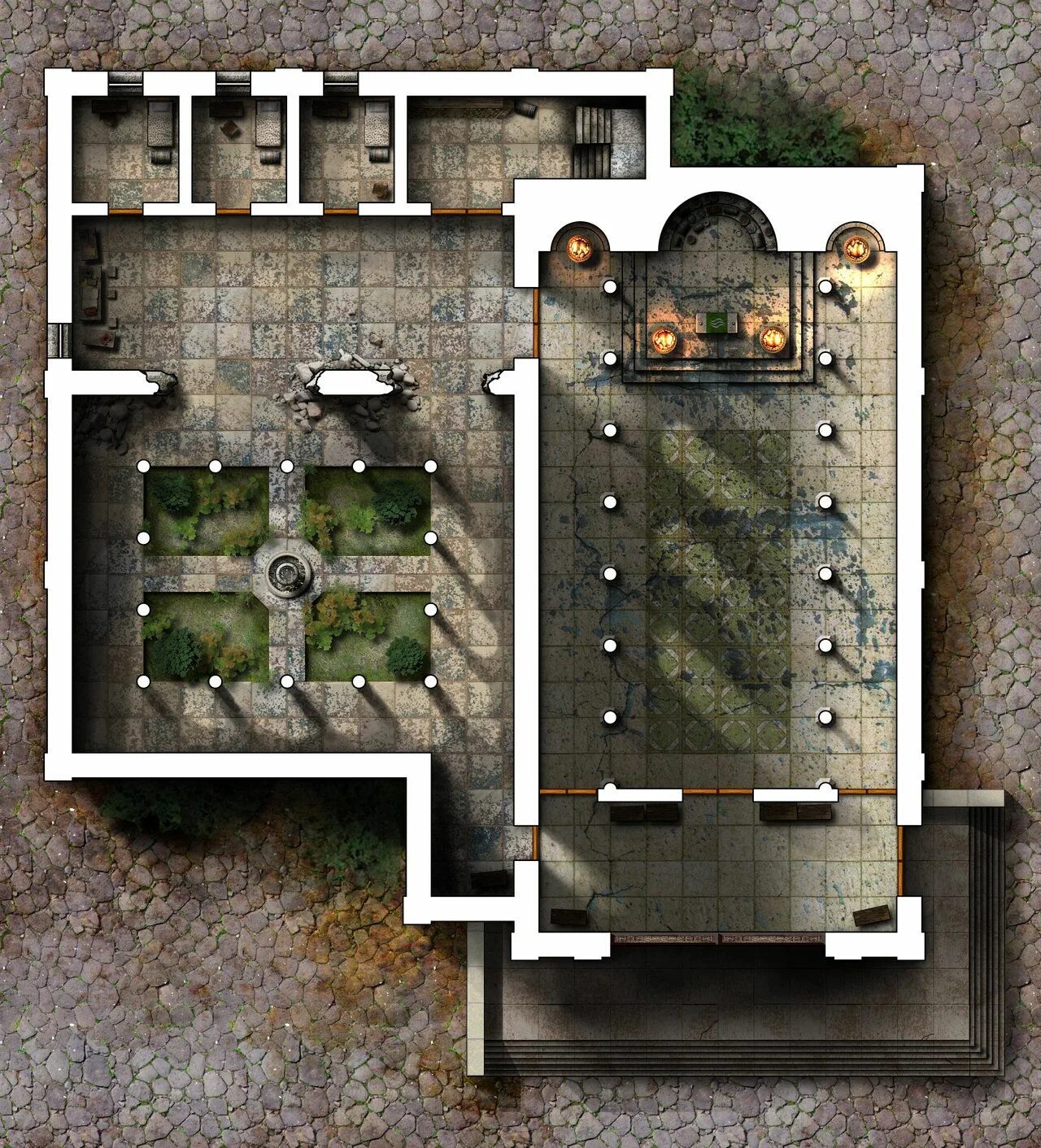 Ролл 20 ДНД Battle Map замок. DND карта храма. Карта храма ДНД. Храм ДНД Battlemap.