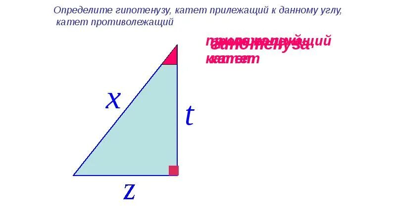 13 катет противолежащий углу