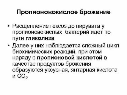 Конечными продуктами брожения являются
