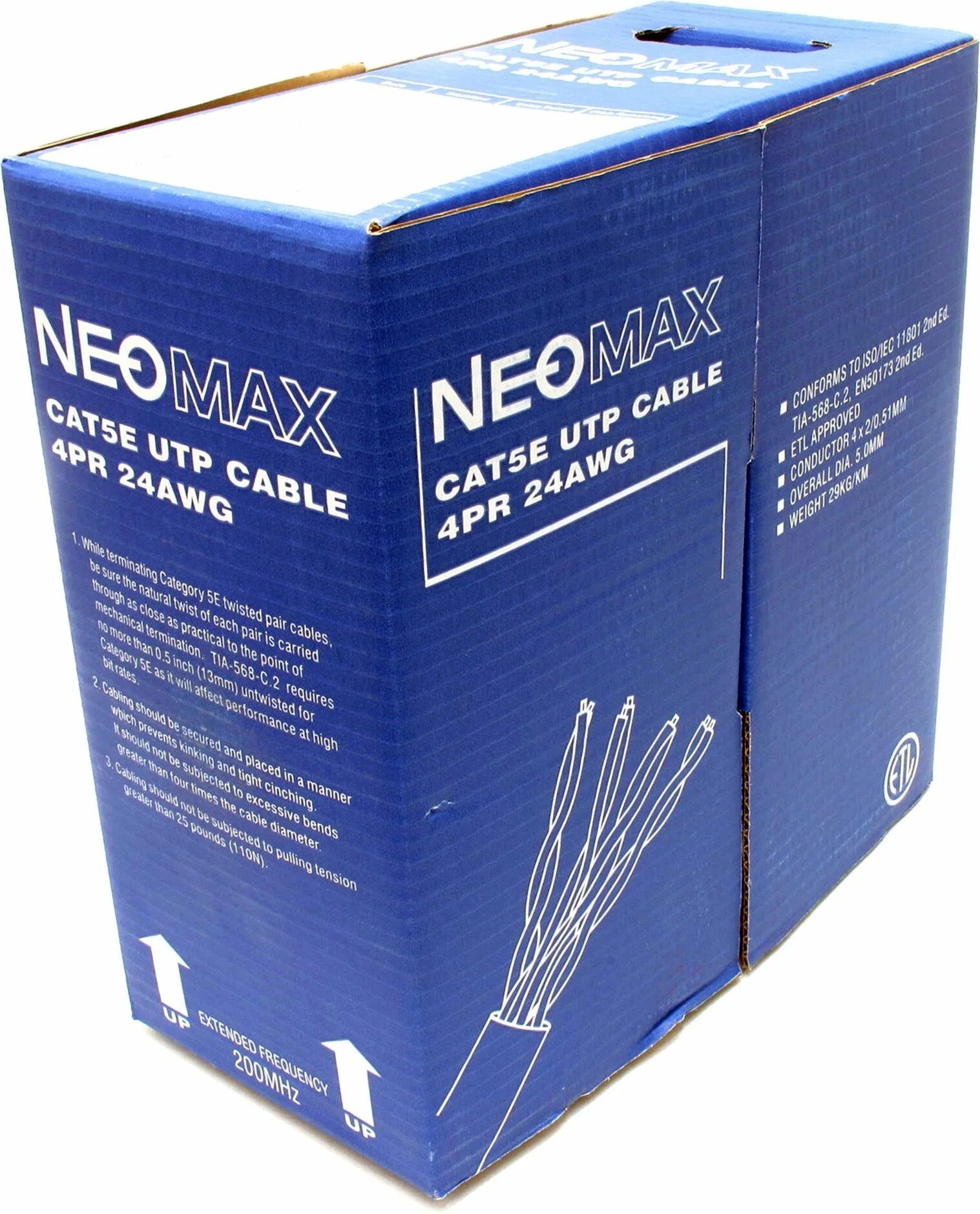 Витая пара neomax nm10101. Кабель neomax nm10001. 5e 4 пары (305 м) 0. Кабель neomax [nm10101] u/utp cat. Neomax nm10101.