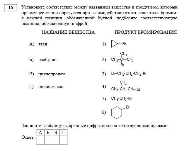 Взаимодействие циклопропана с бромом. Циклопропан продукт бромирования. Циклопропен задания по химии. Химические свойства углеводородов ЕГЭ. 1 Задание ЕГЭ по химии.