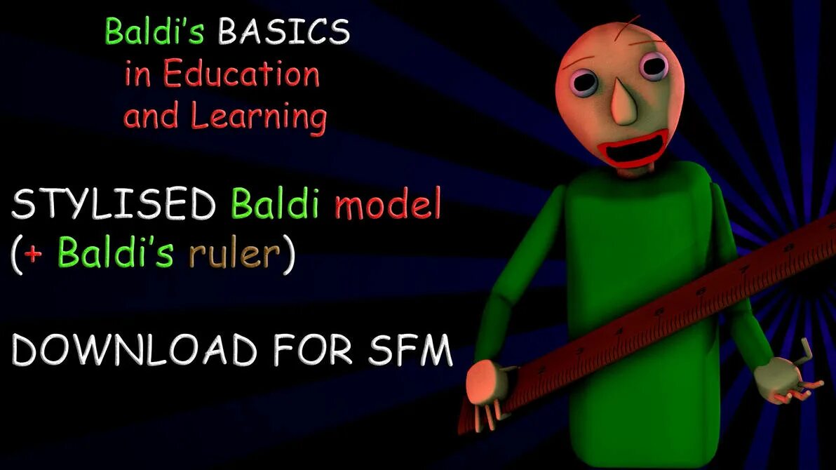 Baldis basics 3. Линейка baldi s basics. baldi ruler. baldi&#039;s sfm. baldi s basic voice.