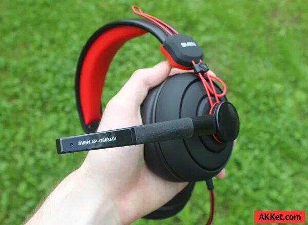Sven ap g888mv. Наушники-гарнитура sven ap-g888mv. sven ap-g858mv. игровые стереонаушники с микрофоном sven ap-g888mv, черный-красный.