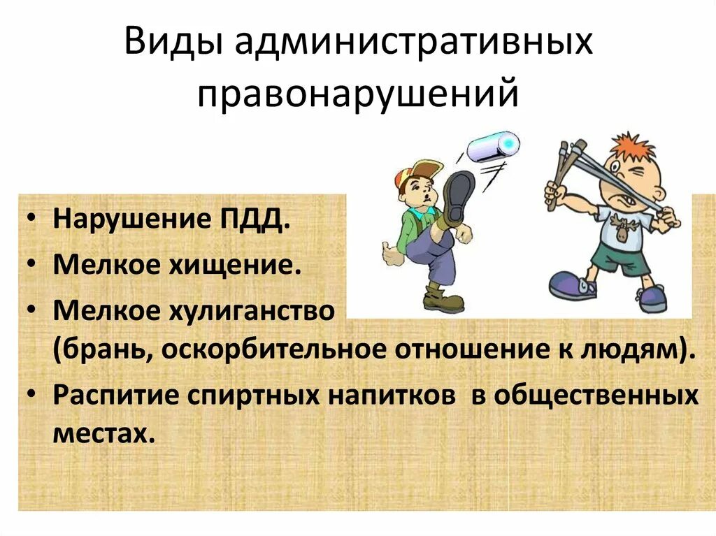 Административные правонарушения сообщение кратко