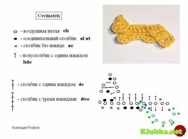 Схемы вязания крючком животных бесплатно / Фото #49 Аппликации, мотивы git-ta Связанный крючком кролик, Вя