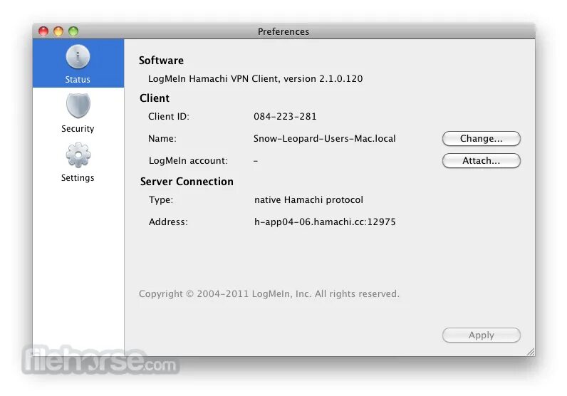 Hamachi failed to connect to the engine. Hamachi mac os connect.