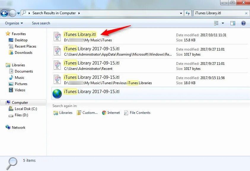 Itunes невозможно прочитать. Itunes library itl был создан более новой версией.