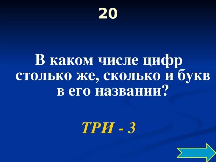 В каких числах столько же букв