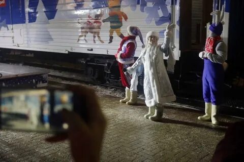 Поезд деда мороза 2023 фото