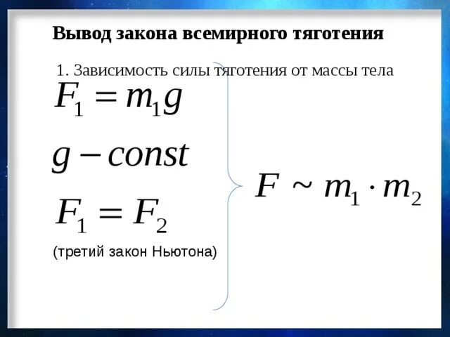 Формулы закон всемирного тяготения физика 10 класс. Закон всемирного тяготения формула массы 1. Формула для нахождения закона всемирного тяготения. Формула гравитационного притяжения в физике. Формула силы всемирного тяготения в физике.