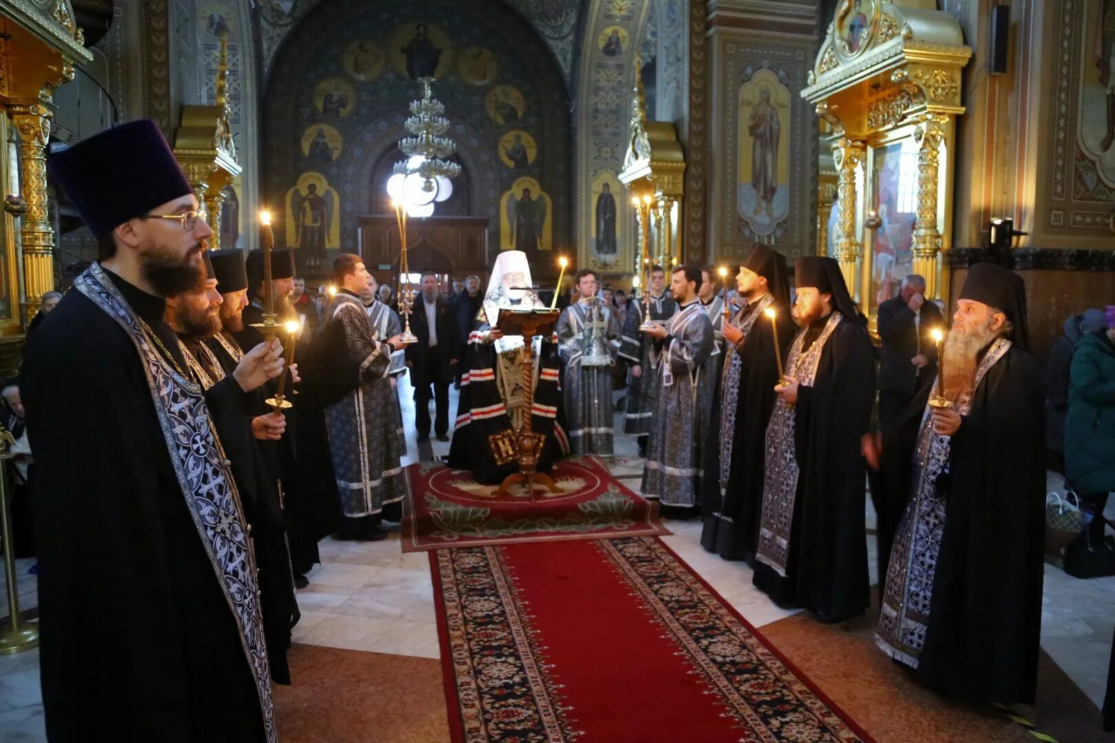 Слушать канон андрея критского четверг читает патриарх. Великий покаянный канон Андрея Критского четверг. Великий канон прп. Андрея Критского. Покаянный канон Андрея Критского в Знаменском монастыре г. Барнаула. Канон Андрея Критского четверг.