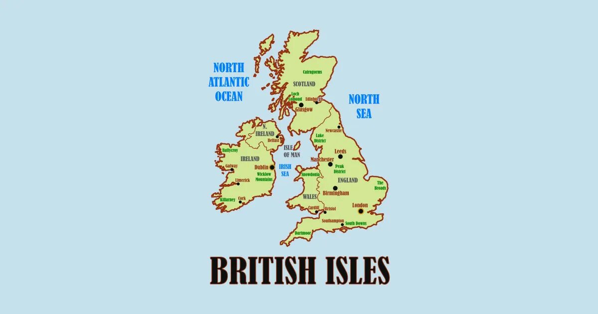 Карта British Isles. Британские острова на карте. Isle of man на карте. Карта британских островов на английском.