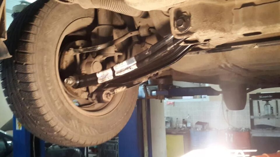 Ремонт задней подвески - Hyundai Accent (2G), 1,5 л, 2007 года своими руками DRI