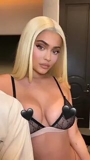 Kylie Jenner Deflecting The Hate With A See Through Bra.