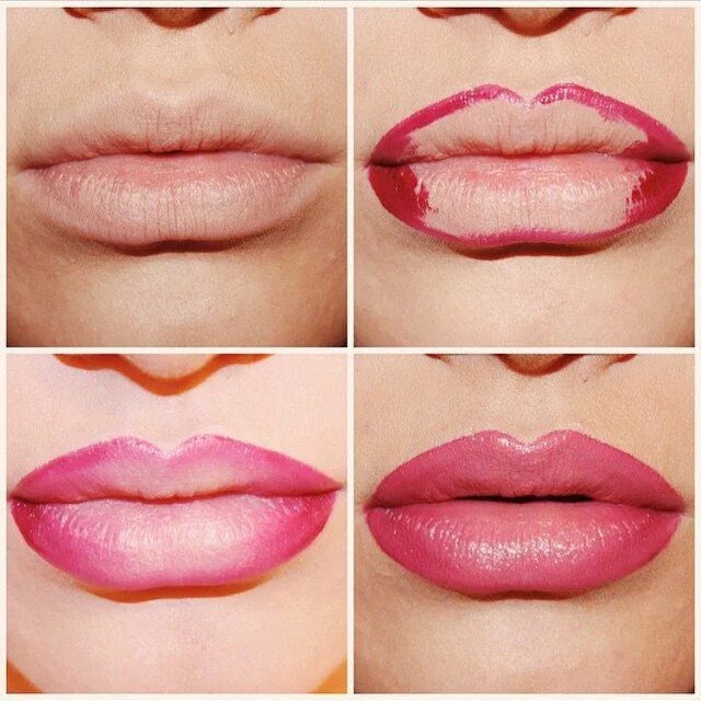 Как сделать губы более. Накрашенные губы. Макияж губ карандашом. Как сделать губы более. Как сделать губы более.