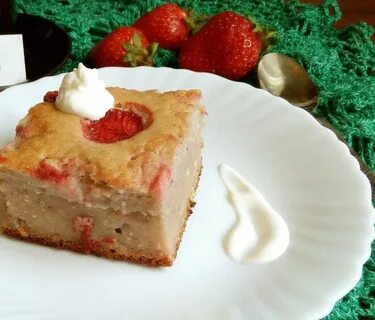 Запеканка с клубникой