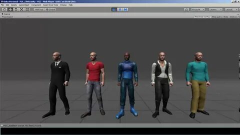 Unity 3d characters