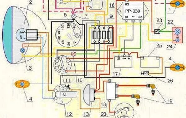 Мотоцикл Урал схема электрооборудования 12в. Схема проводки мото Урал 12в. Схема проводки Урал мотоцикл 12 вольт нового образца. Схема проводки мотоцикла Урал 12в.