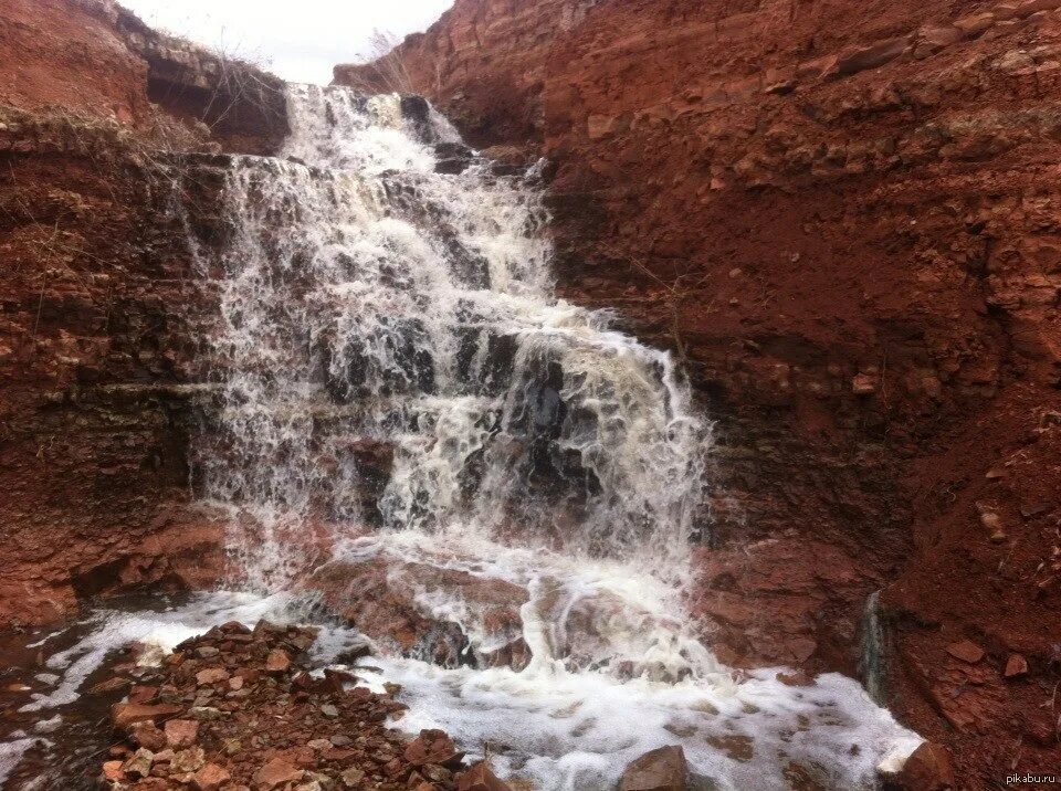 Водопады самарской области список с фото Водопад в селе Заборовка, Самарская область (53 ° 13'48"N 48 ° 14'10"E) Искусств