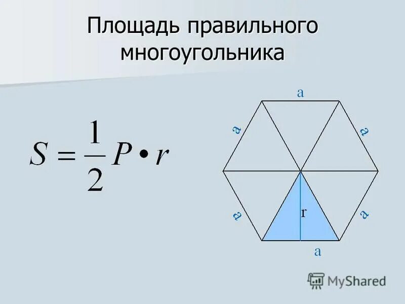 Диагональ многоугольника определение 8 класс. Площадь n угольника формула. Площадь правильного многоугольника. Площадьправильного многоушгольника.