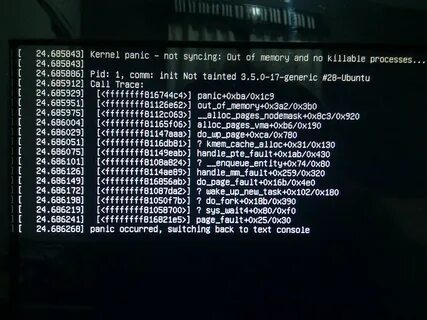 Panic not syncing