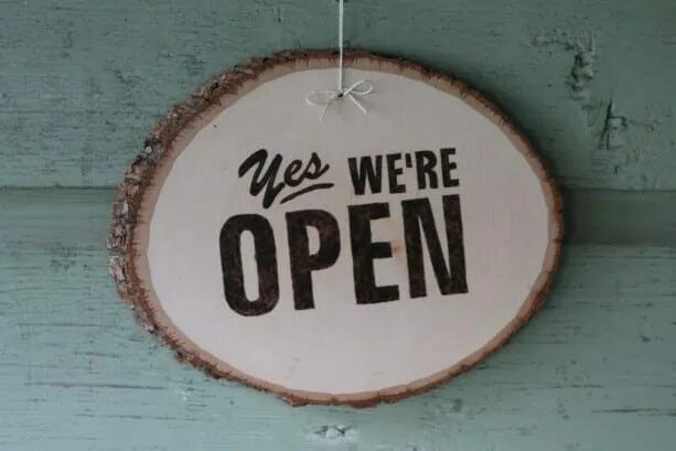 It is opened