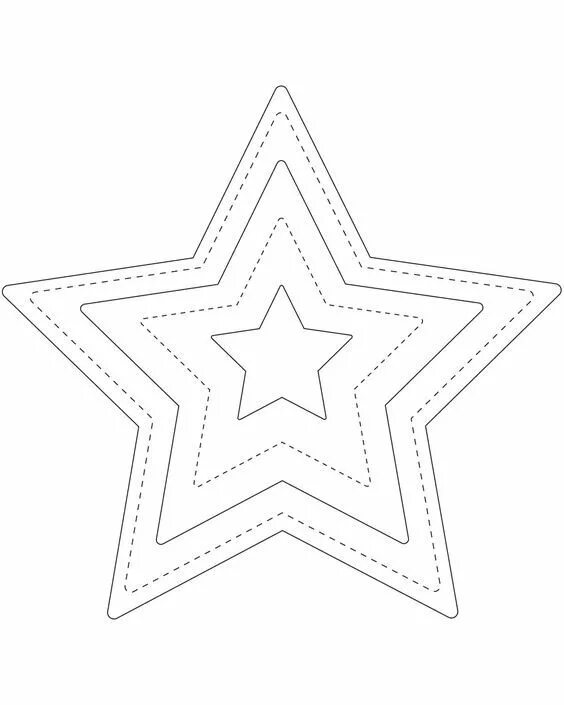 Large Star Template Printable Star template printable, Star template, Star color