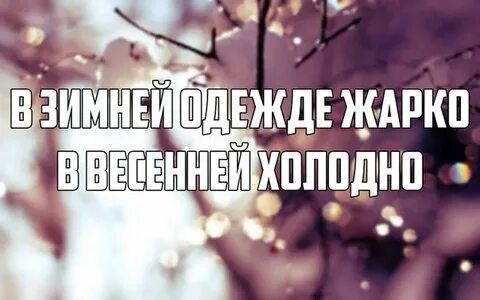 Весной жарко