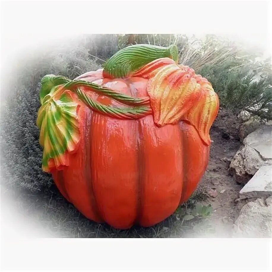 Тыква из бетона. Гипсовая тыква. Форма тыквы. Тыква из гипса. Тыква из гипса с рисунком.