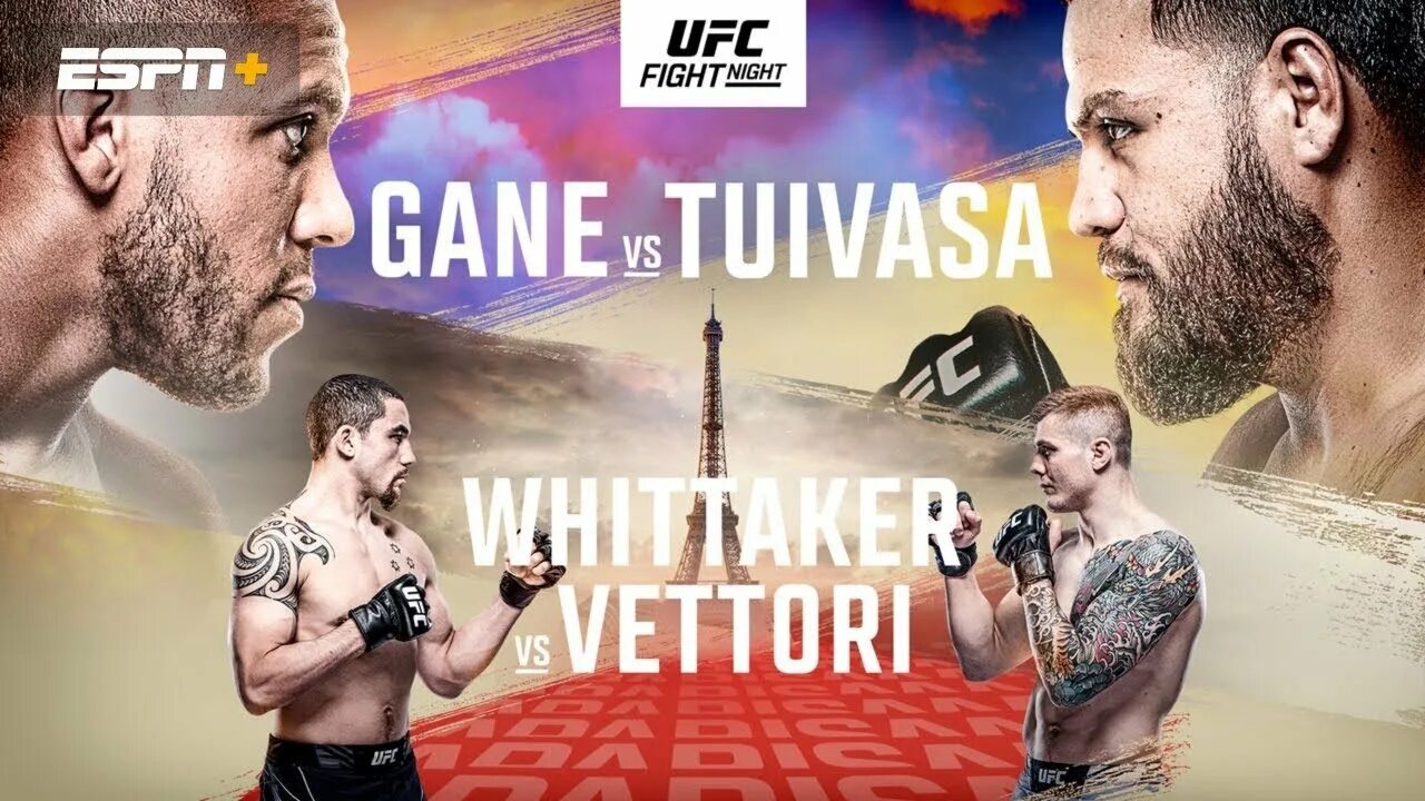 Юфс париж. Ufc fight night туиваса. Тай туиваса. Тай туиваса. Сирил ган тай туиваса бой.