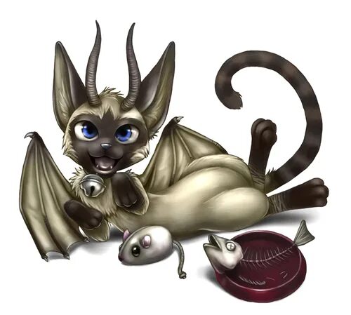 Cat-dragon by Vasylina on DeviantArt Dragon cat, Fantasy creatures art, Cute fan