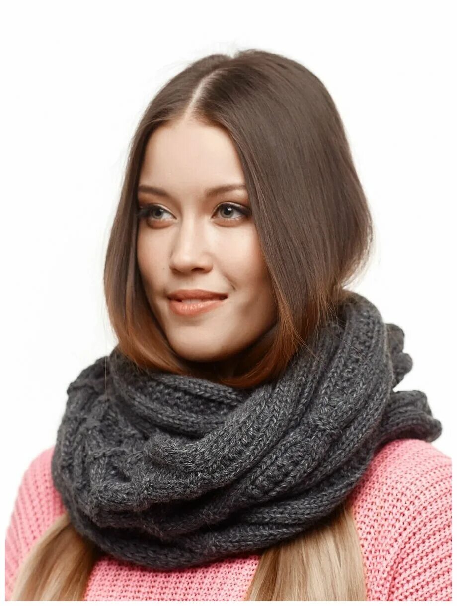 шарф снуд спицами. снуд в 1 оборот. шарф снуд легкий. высота женского снуда. шарф хомут.