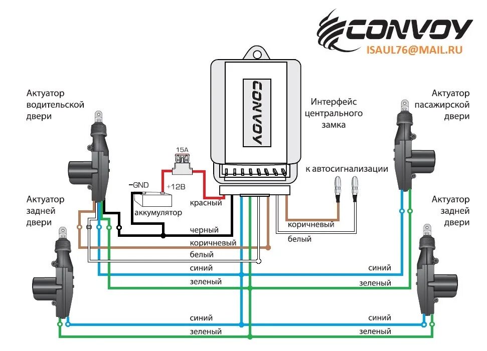 Активатор центрального замка схема подключения. Схема подключения активаторов дверей без центрального замка. Схема подключение 5 контактного привода центрального замка. Подключение электропривода замка двери к сигнализации. Подключение активатора
