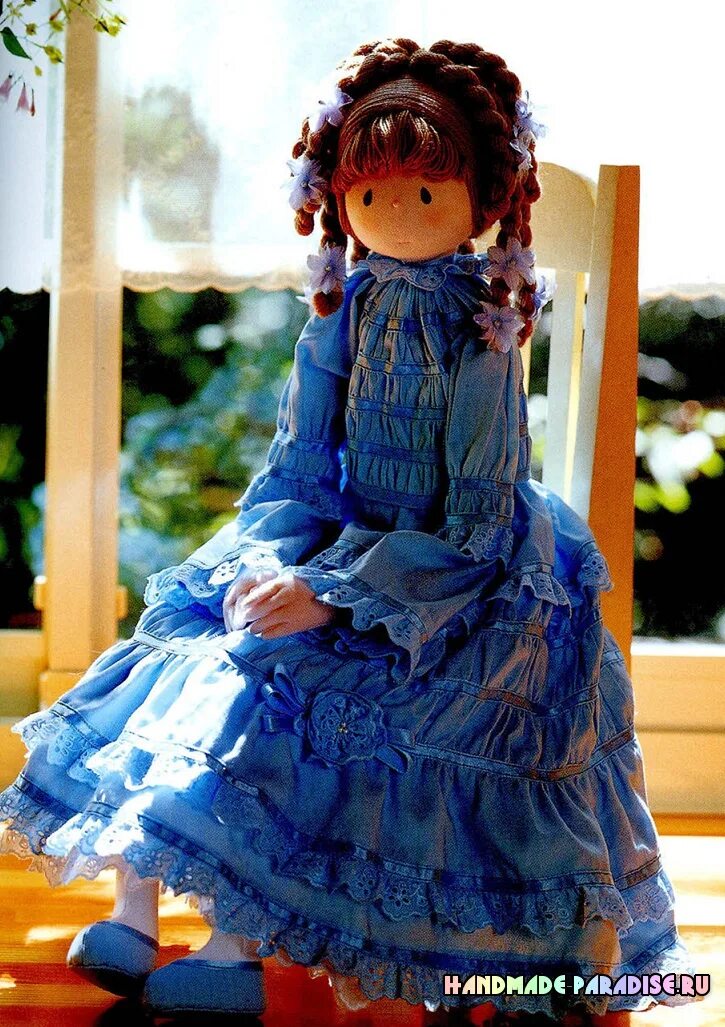Сшить красивую куклу. Текстильная кукла. Куклы из ткани. Шитые куклы.