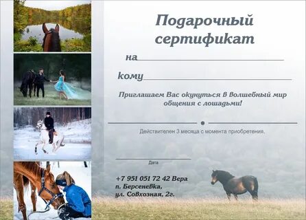 Сертификат катание