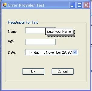 Error provider