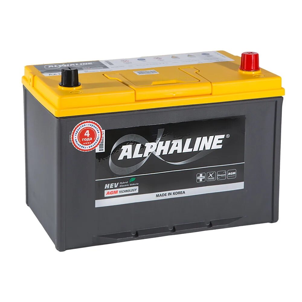 ALPHALINE AGM AX d31 (90). 90 А/Ч 105d31l SMF ALPHALINE. Альфалайн аккумулятор AGM. ALPHALINE Standard 105d31l (90) обр — 6959.