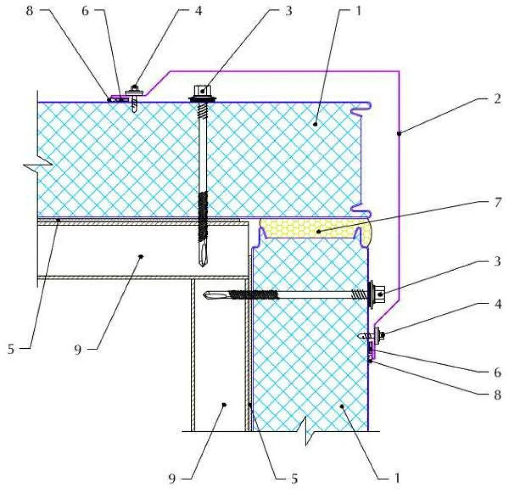 Монтажный узел эк50300 в сэндвич панелей. Монтажные узлы крепления сэндвич панелей. Узлы монтажа сэндвич панелей стеновых. Узел стыковки кровельных сэндвич панелей.