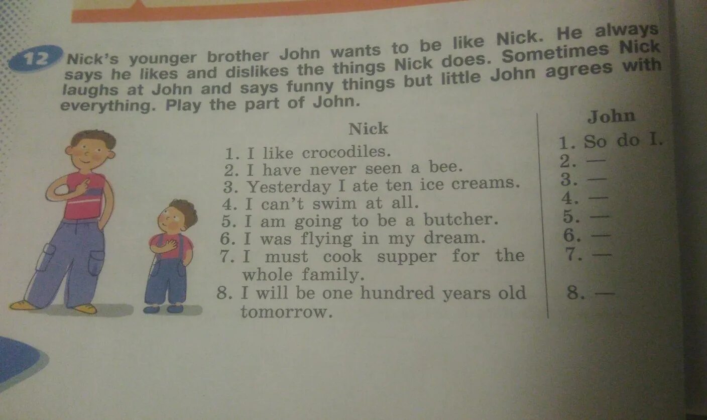 Brother said that he. Alexander has a younger brother. Nicks younger brother John wants to be. Alexander has a younger brother ответы. Nicks younger brother John wants to be like Nick he always says he likes and Dislikes.